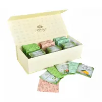 Подарочный чайный набор без кофеина, 60 пакетиков, Органик Индия; Caffeine Free Tea Gift Box 60 Bags Organic India